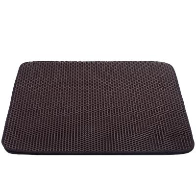 China Cat Litter Mat viable EVA Foam Pet Litter Mat for Cat Litter Black Hole for sale