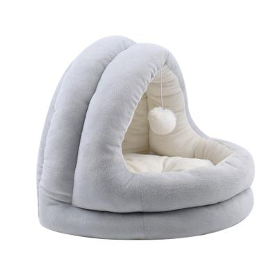 China Small Large Size PP Cotton Pet Cat Nest Super Soft Plush Dog Bed Durable Viable Pet Bed For Luxury Accessories for sale