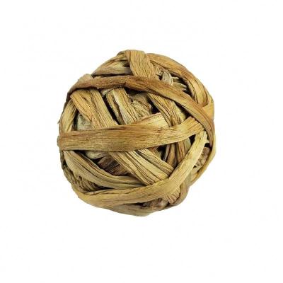 China Travel Water Hyacinth Pet Ball Toys Weaving Sharp Grinding Toys For Pet for sale