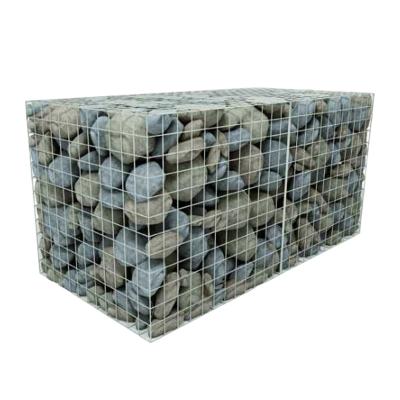 China Corrosion Resistance Sophisticated Welding Technology Electro Galvanized Gabion Box Stainless Steel Gabion Boxes Black for sale