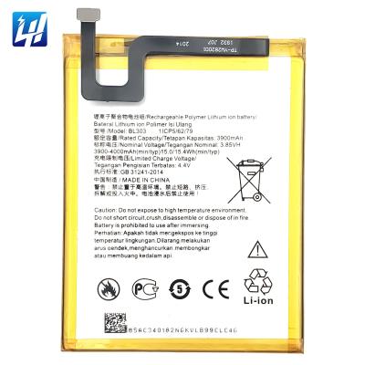 China BL303 APAGK0027IN PAGK0027 L19041 Mobile Phone Li-polymer Cell Phone Rechargeable Battery For Lenovo A6 Note for sale