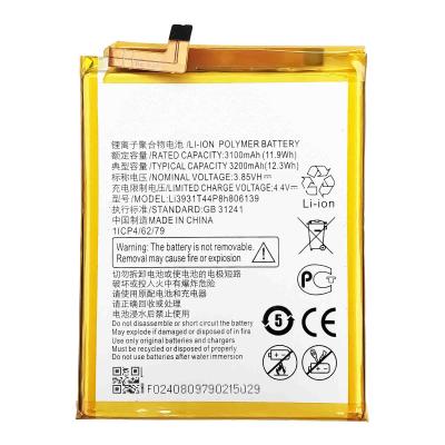 China Mobile Phone Li3931T44P8h806139 LAME V0920 V10 Mobile Phone Battery For ZTE Blade V9 VITA for sale