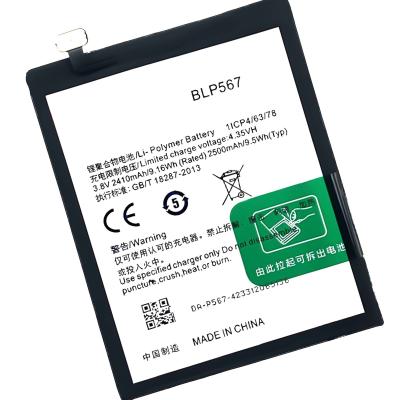 China Original Mobile Phone BLP567 R1 R829T R1S R1L R1K R8006 Li-ion Polyer Rechargeable Battery For OPPO R8007 for sale