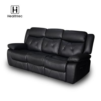 China (Other) Healthtec Style Furniture Living Room Recliner Adjustable Modern Sofa Set Leather Sofa Set Recliner for sale