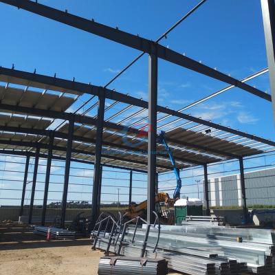 China Prefab Prefabricated Steel Structure Hangar Workshop Building Warehouse With Large Span for sale