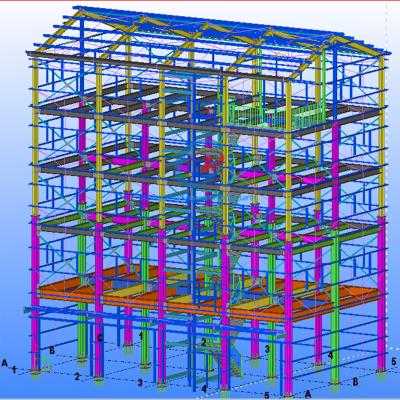 China High Strength Architecture Steel Construction Multi Storey Steel Frame Construction for sale