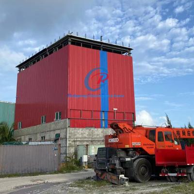 China Commercial Prefabricated High Rise Buildings , Steel Frame Structure Building Construction for sale