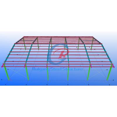 China Standard Steel Basketball Court High Durability Steel Warehouse Shed for sale