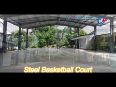 prefab large span steel building basketball court / steel building space frame structure