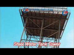 robust galvanized steel elevated water tank customized size