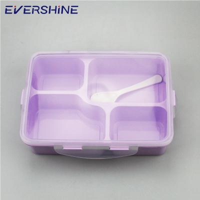 China Special custom printed bpa plastic heated bento lunch box Microwavable Divider free lunch box for kids for sale