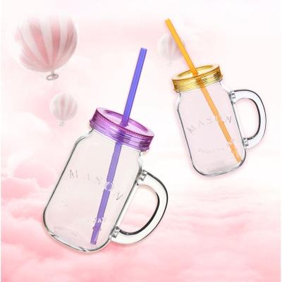 China Storage Bottles & Mugs Manufacturer Logo 600ml Double Wall Mason Jars Mini Blue Wide Mouth Tumbler Drinking Plastic Cups Custom With Lid for sale