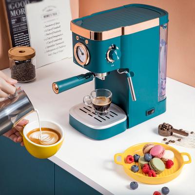 China Hotel 20 Bar 1050w Home Office Coffee Maker Mini Automatic Espresso Coffee Machine with Milk Frother for sale