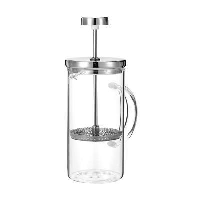 China Factory Price Viable Selling Best Quality Assured French Press Coffee Multifunctional Glass Tea Maker for sale