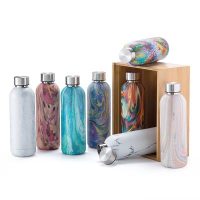 China Business Everich Double Steel And Stainless Steel Promotional 500ml Vacuum Flask Water Bottle for sale