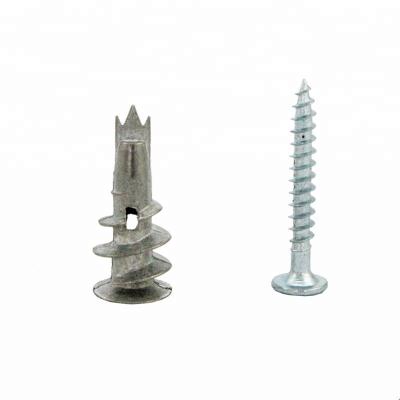 China Metal Self-Drilling Zinc Alloy Drywall Anchor With Screw for sale