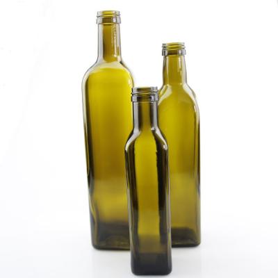 China Beverage square olive oil bottles and can customize logo household glass oil bottles manufacturers wholesale for sale