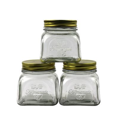 China Freshness Preservation Storage Jar Seasoning Bottle Glass Storage Jar Transparent Glass Candy Jar for sale