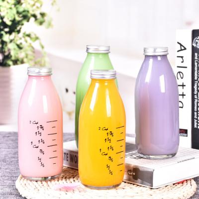 China Beverage Glass Bottle Coconut Milk Soybean Milk Glass Bottle Eggnog Glass Bottle for sale