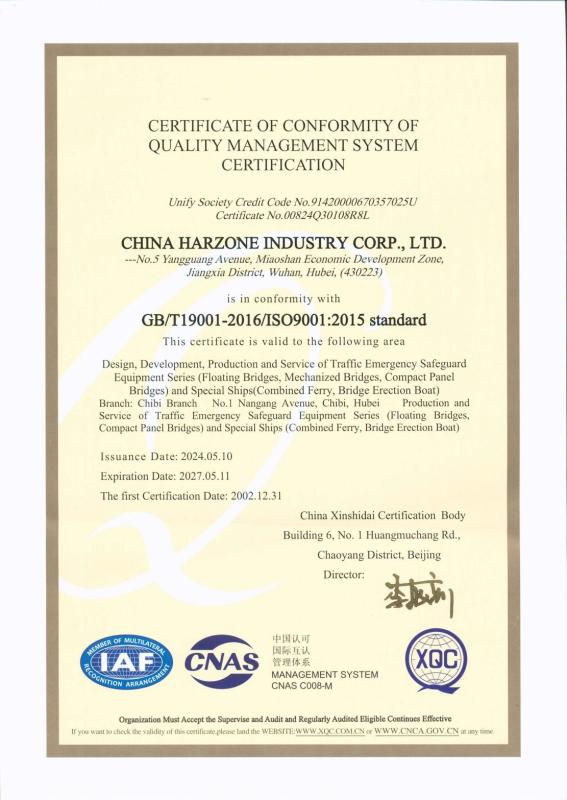  - CHINA HARZONE INDUSTRY CORP.,LTD.