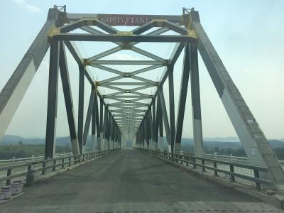 China Vorübergehend durch galvanisierte Stahlfachwerkbrücke zu verkaufen