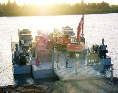 China Mixed Way River Heads Barge Platform For Bridge , Bay Island Ferry for sale