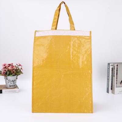 China Customized Handled Printing Extra Large Reusable Reusable Shopping Tote Bag Laminated PP Woven Bag for sale