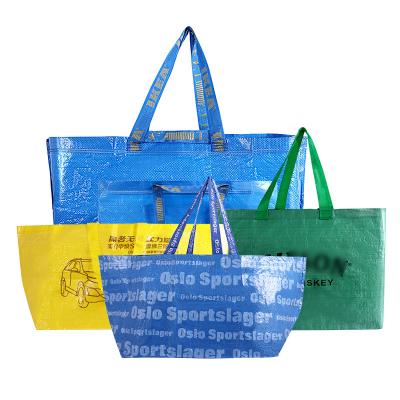 China China Manufacturer Handled Custom Printed Shopping Recycled Laminated PP Woven Bag for sale