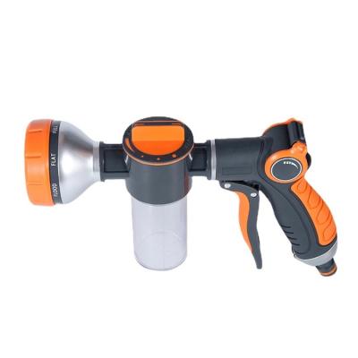 China Variable Flow Control Adjustable Metal Low Pressure Garden Hose Nozzle Sprayer Snow Foam Cannon Lance Car Wash Spray Water Gun for sale