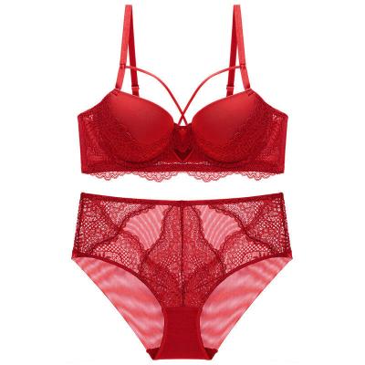 China Sexy pump lace transparent sexy underwear set female underwear hot mature underwear for sale