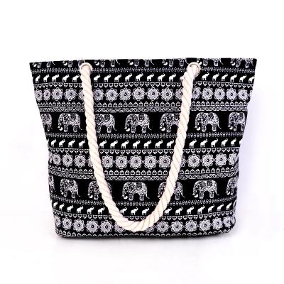 China Double Layer Mesh Beach Bag, Canvas Tote Bag, Canvas Cotton Solar Panel Shopping Tote Bag for sale