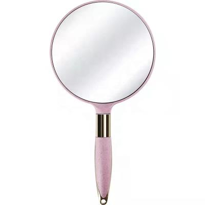 China Private Label Traditional High Quality Hand Held Compact Pocket Mirror Makeup Hand Mirrors for sale