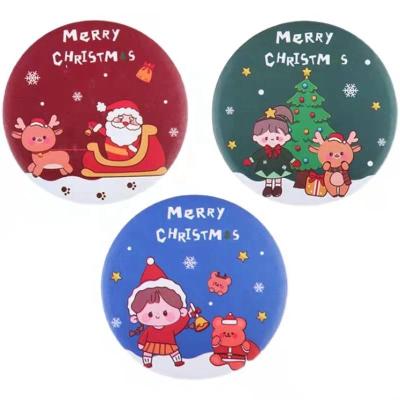 China Christmas mini round luxury modern minimalist pocket makeup mirror with children's factory price for sale