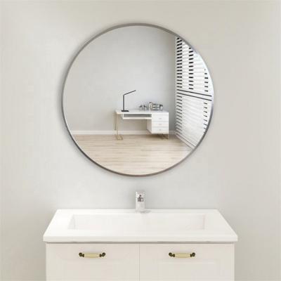 China Small Diameter 30cm Modern Minimalist Round Bathroom Wall Around Mirror Gold Black Sliver for sale