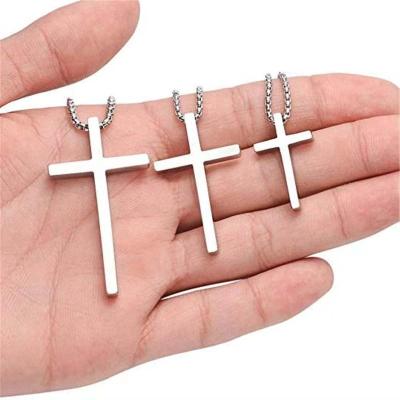 China Simple Manufacturers Wholesale Stainless Steel Cross Pendant Engraving Pendants for sale