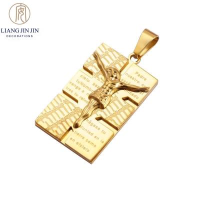 China Virgin Mary Steel Pendant Christian Stainless Steel Pendant Necklace Gold Plated Charms For Jewelry Making for sale