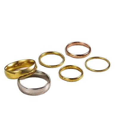 China CLASSIC Stainless Steel Rings Women Accessories Rings For Men Body Jewelry Fashion Jewelry Gold Plated Handmade Jewelry for sale