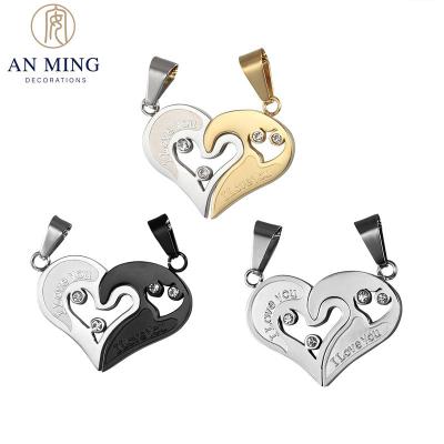 China CLASSIC Pendant Jewelry Wholesale Heart Stainless Steel Pendants Shape Jewelry Fine Jewelry Resplendent Jewelry Personalized Necklaces for sale