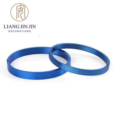 China CLASSIC blue shaman bracelet stainless steel bangle charms for jewelry making bracelets for men fashion jewelry charms for sale