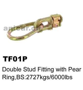 China TF01P Double Stud Fitting RING L E-F Pear Track Fitting TF01P for sale