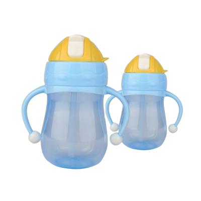 China Eco Sustainable Promotional Bow Soft Plastic Drink Bottle With Straw for sale