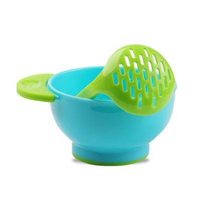 China BPA Free Toddler Plastic Dish Cool Kids Foods PP Crush And Grind Bowl Serve Bamboo Baby Bowl Feeding Dog for sale