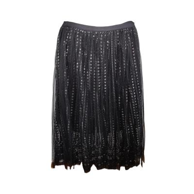 China Fashion Breathable New Arrivals High Waist Pleated Midi Skirt Chiffon Different Colors Interesting Skirt Available With Sequins for sale