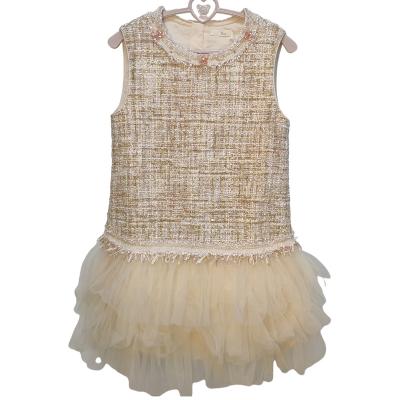 China Washable Summer Kid Girls Wedding Princess Lace Skirt Dress for Party for sale