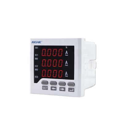 China RS485 72*72mm Digital Ammeter AC/DC Power Supply Meter Three Phase Current Panel Meter for sale