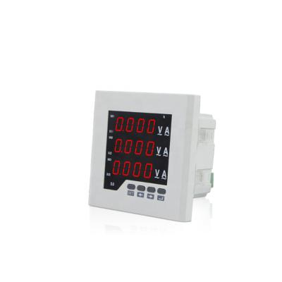 China ABS Plasitc Digital Ammeter and Voltmeter Combination Meter Multi-Functions Meter Analog Input AC 250V 5A for sale