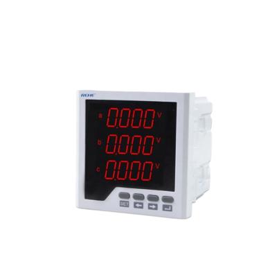 China RS-485 High Quality True RMS Digital LED Display Intelligent Three Phase Full Page Multifunction Meter 96*96mm for sale