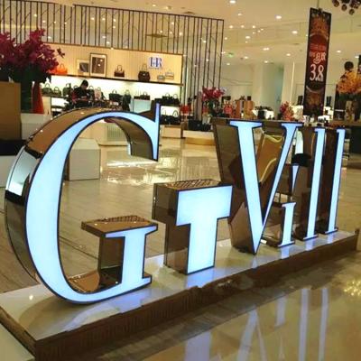 China Outdoor Electronic Retail Store Signs 3D Customized Acrylic Led Light Box Sign Letters Advertising Light Front Lit Sign for sale