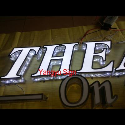 China Outdoor Outdoor Advertising Led Raised Open Letter Sign Barber Shop Sign for sale