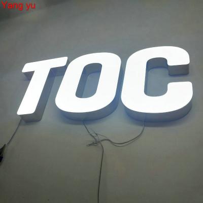 China Outdoor Buildings Business Signs Custom Waterproof Logo 3D Led Channel Letter Store Front Sign for sale